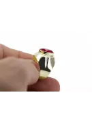 Rubis Or jaune 14 carats Anneau Bijoux vintage vrc296y